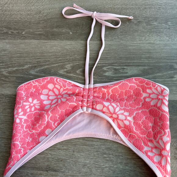 Urban Outfitters Out From Under Blossom Terry Cloth One Piece Swimsuit Pink - Picture 3 of 15